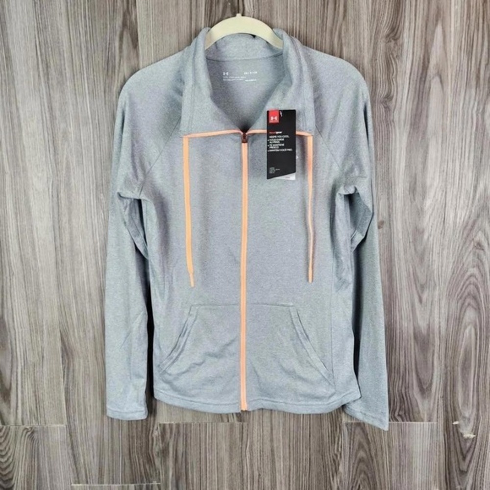 NEW! Under Armour Heatgear‎ Zip Up Funnel Neck Sweatshirt Sz S